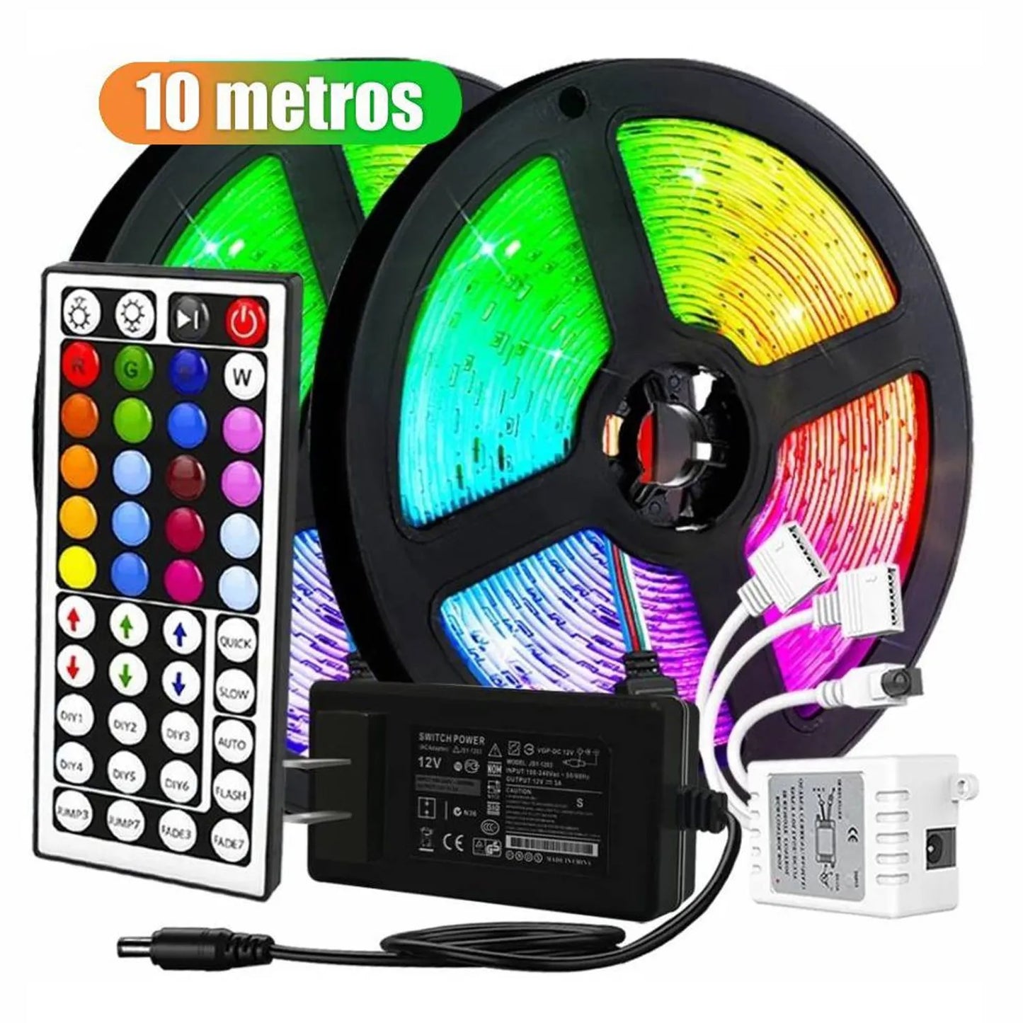 ✨ Luces LED RGB 10 Metros con Control – Ilumina tu Mundo