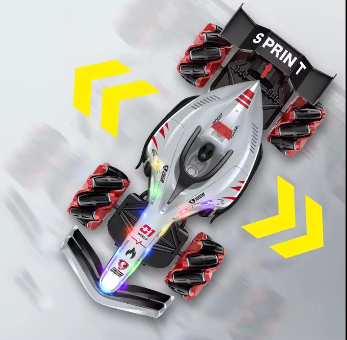 🏎️🔥 Stunt Racing Car de F1 – Carro RC 360° con Luces y Acrobacias