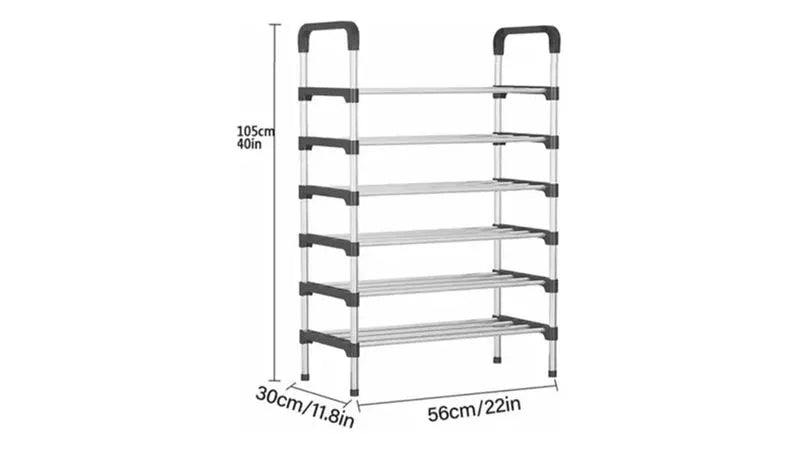 👟🧼 Zapatero Organizador de 6 Niveles | Ahorra Espacio + Multiusos + Fácil de Armar