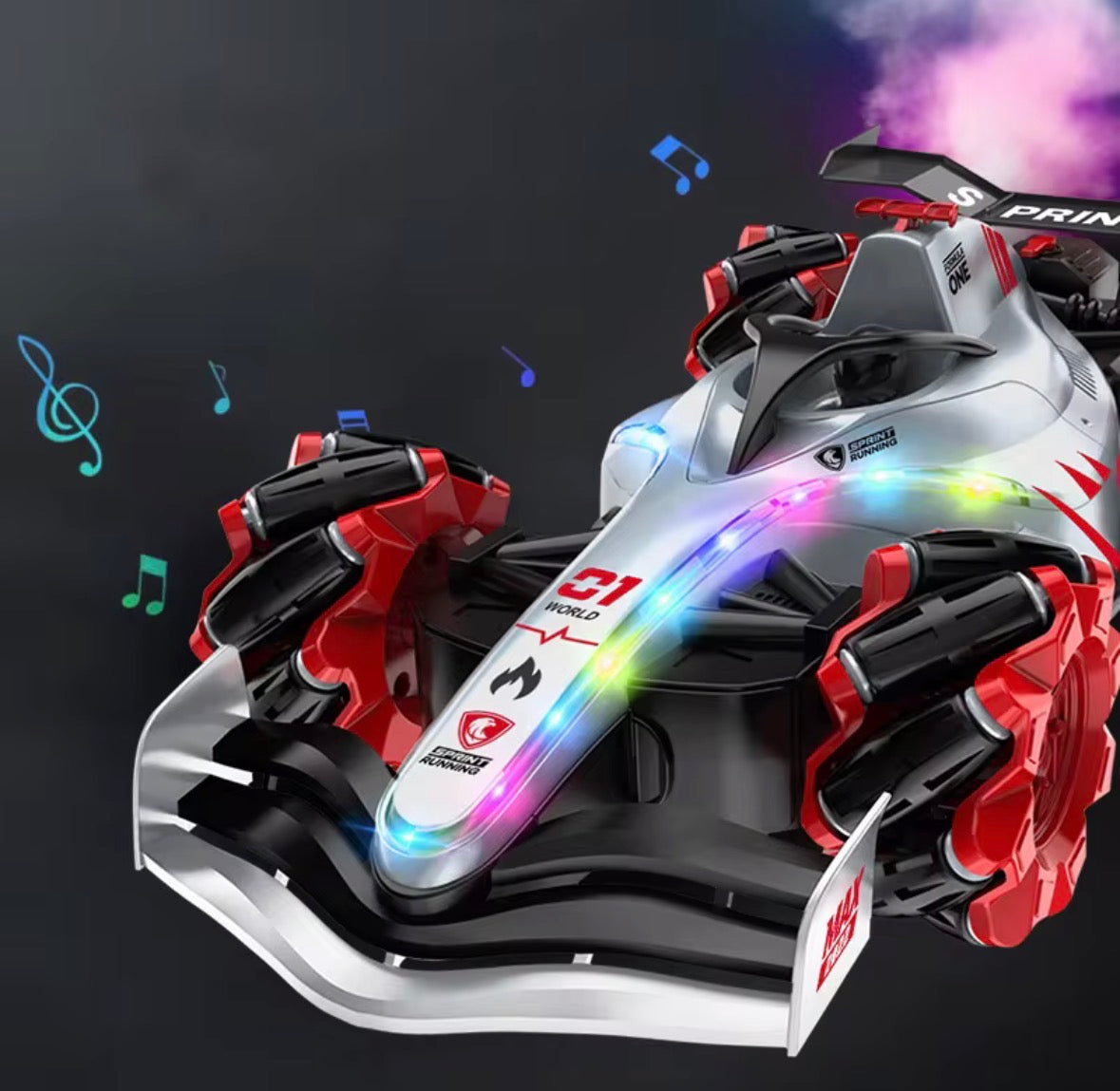 🏎️🔥 Stunt Racing Car de F1 – Carro RC 360° con Luces y Acrobacias