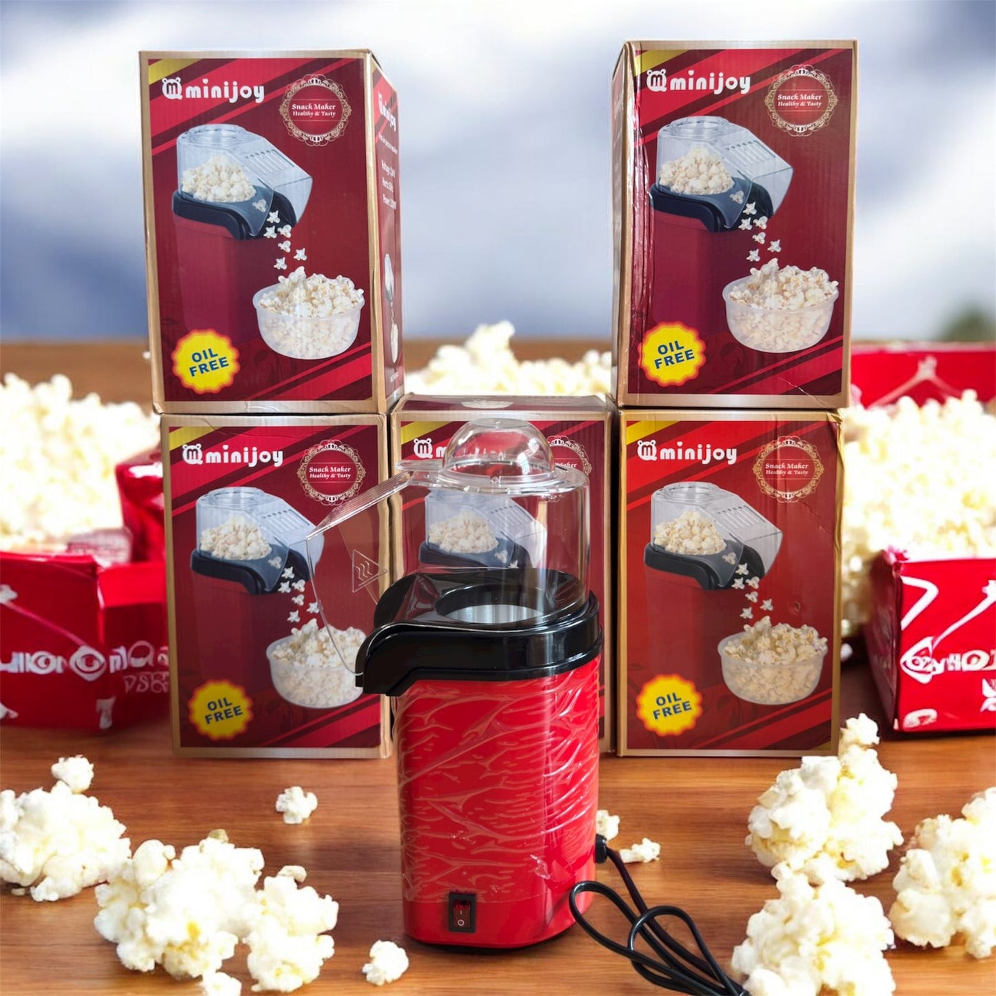 Crispetera Eléctrica PopMagic™ – Sin Aceite, Rápida y Viral