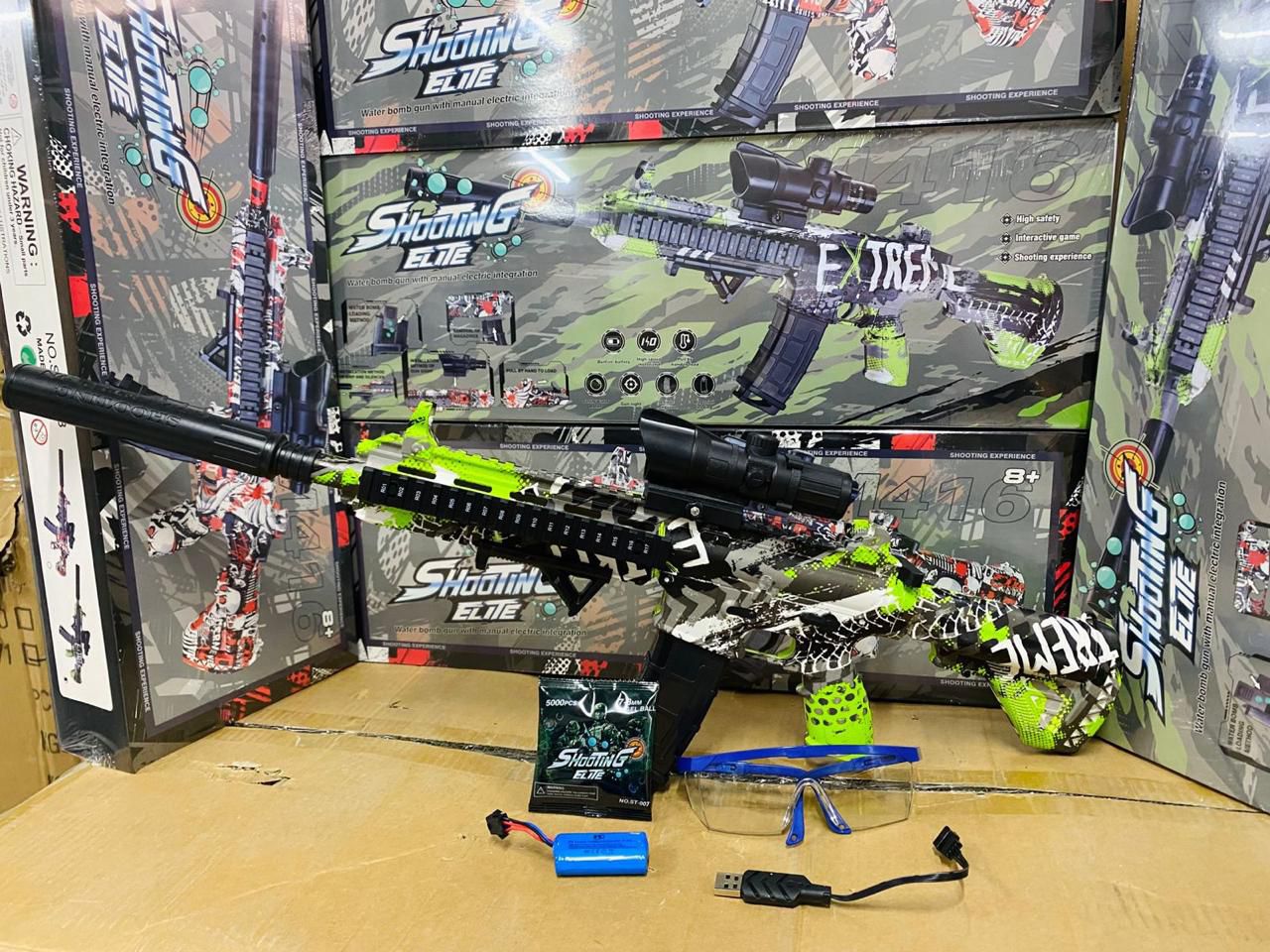 🔫💥 Rifle Eléctrico Hidrogel M416 – Precisión, Potencia y Diversión Total 🌟🎯