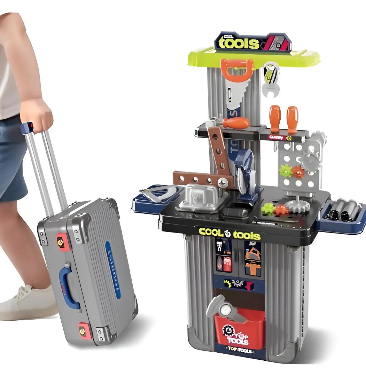 🔧🚧 Set de Herramientas Infantil con Maletín | Construcción + Accesorios