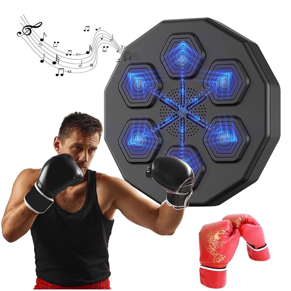 🔥💥 Music Boxing Machine 6 Puños – Entrena, Golpea y Juega con Luces y Ritmo 🎵🥊