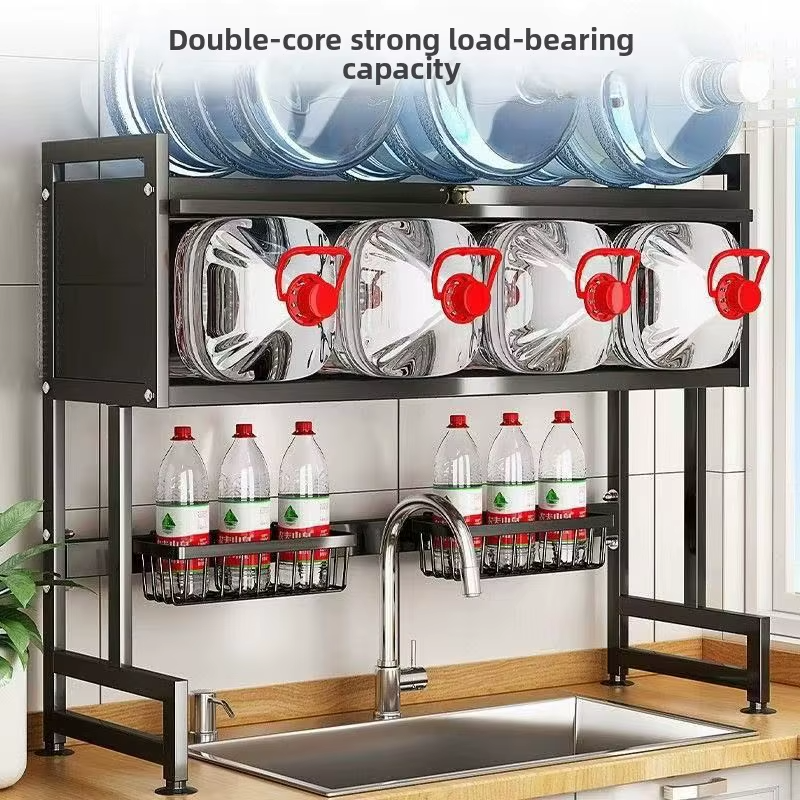 🧼🗂️ Organizador de Platos para Lavaplatos – Acero al Carbono + Bandeja Antigoteo