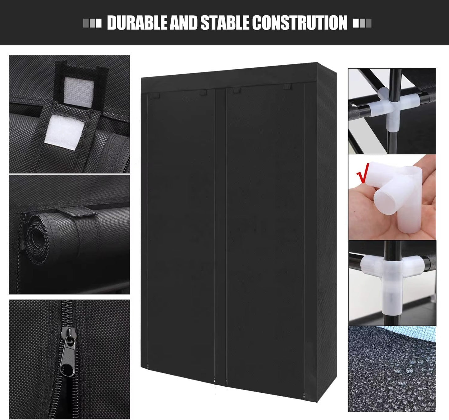 👟🖤 Zapatero 7 Niveles Doble Puesto – Organizador Grande, Económico y Apilable