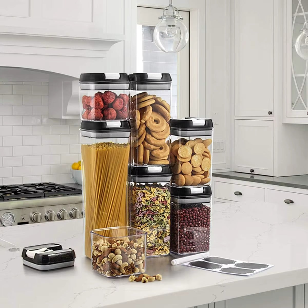 🫙✨ Set de 7 Contenedores Herméticos BPA Free – Organiza tu Cocina Fácil y Seguro