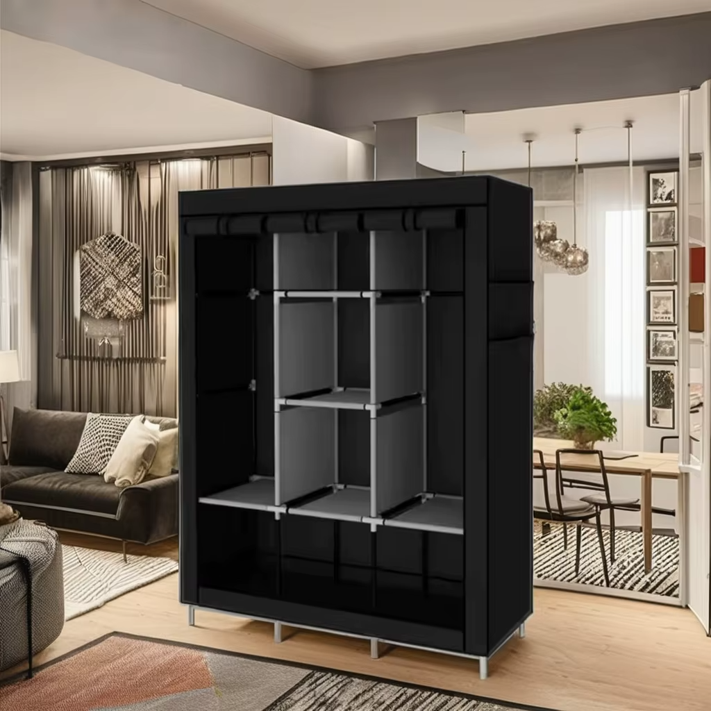 🧥✨ Clóset de Tela Elly – Armable, Antipolvo y Plegable | Marco en Acero