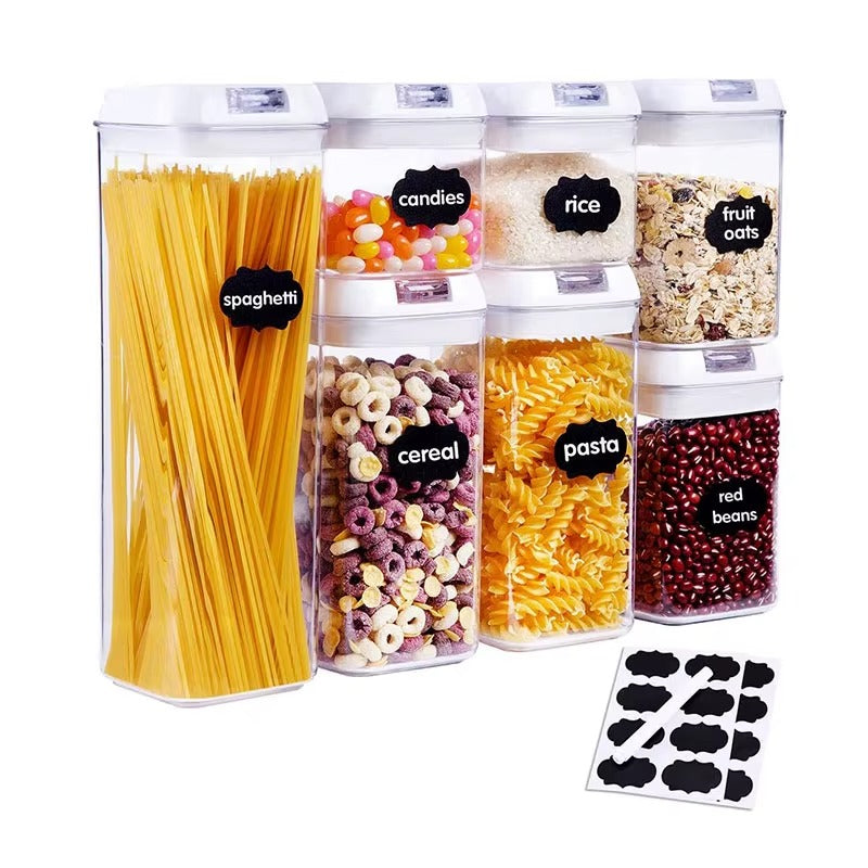 🫙✨ Set de 7 Contenedores Herméticos BPA Free – Organiza tu Cocina Fácil y Seguro