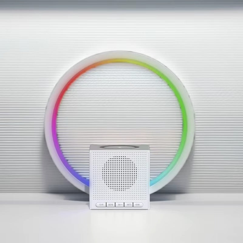 💡🔊 BT-258 Lámpara Atmosférica 5en1 – Altavoz Bluetooth + Carga Inalámbrica